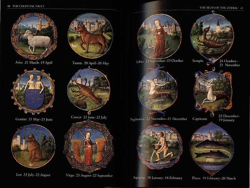 Zodiac Public Domain Book of Hours The Sky Order and Chaos Jean Pierre Verdet