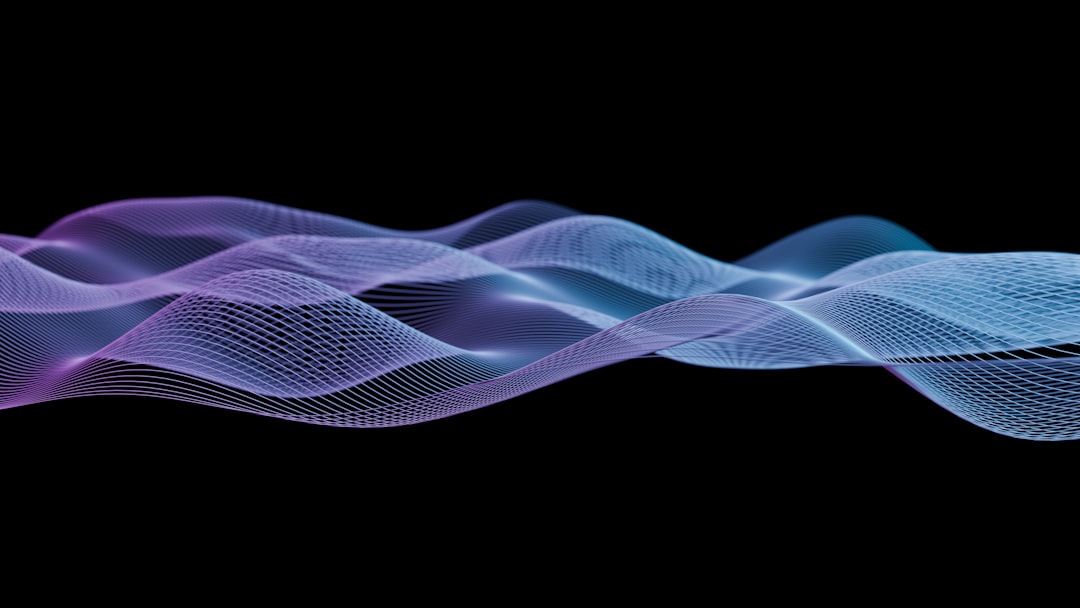 a blue and purple wave on a black background a blue and purple wave on a black background